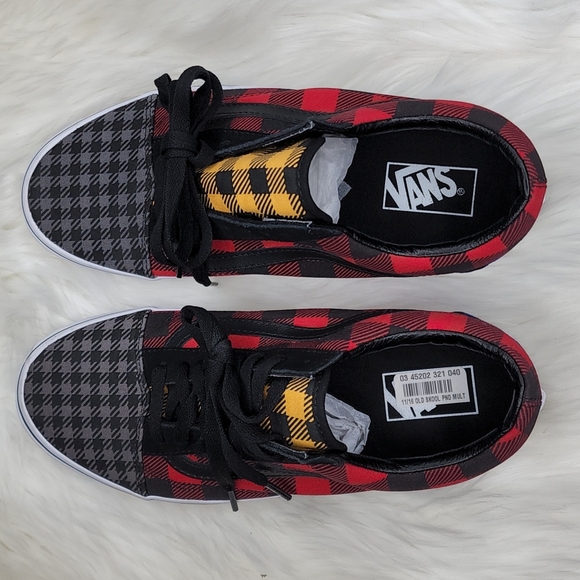 VANS What The Buffalo Old Skool Canvas Lace Up Sneakers Shoes NEW - Picture 4 of 14